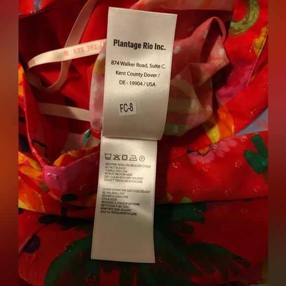 NWOT Farm Rio Printed Wrap Maxi Skirt // Size L - Picture 12 of 13